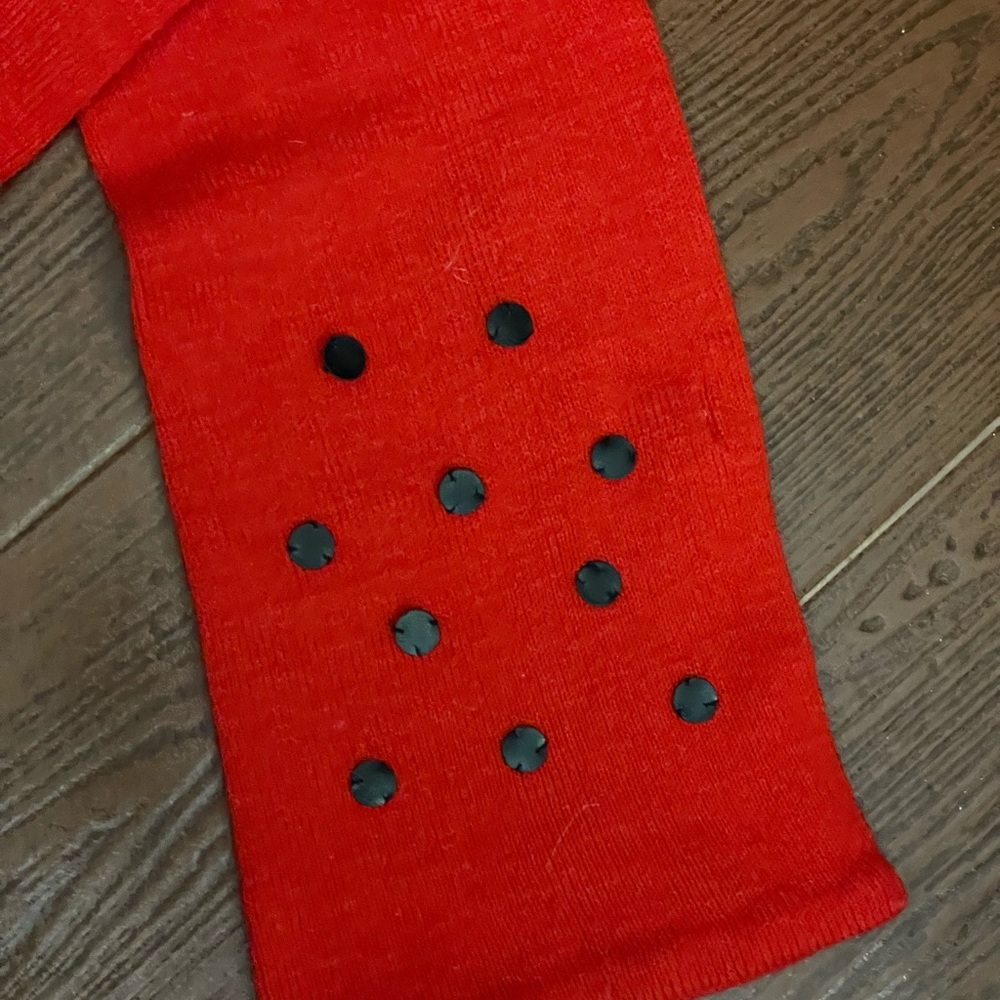 Youth Kidorable Ladybug Embellished Beanie and scarf set red with black dots - Picture 5 of 12